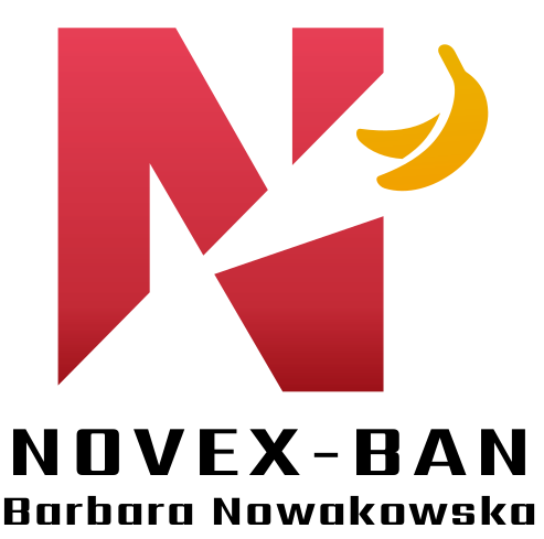 NOVEX-BAN, z podpisem, czarna czcionka